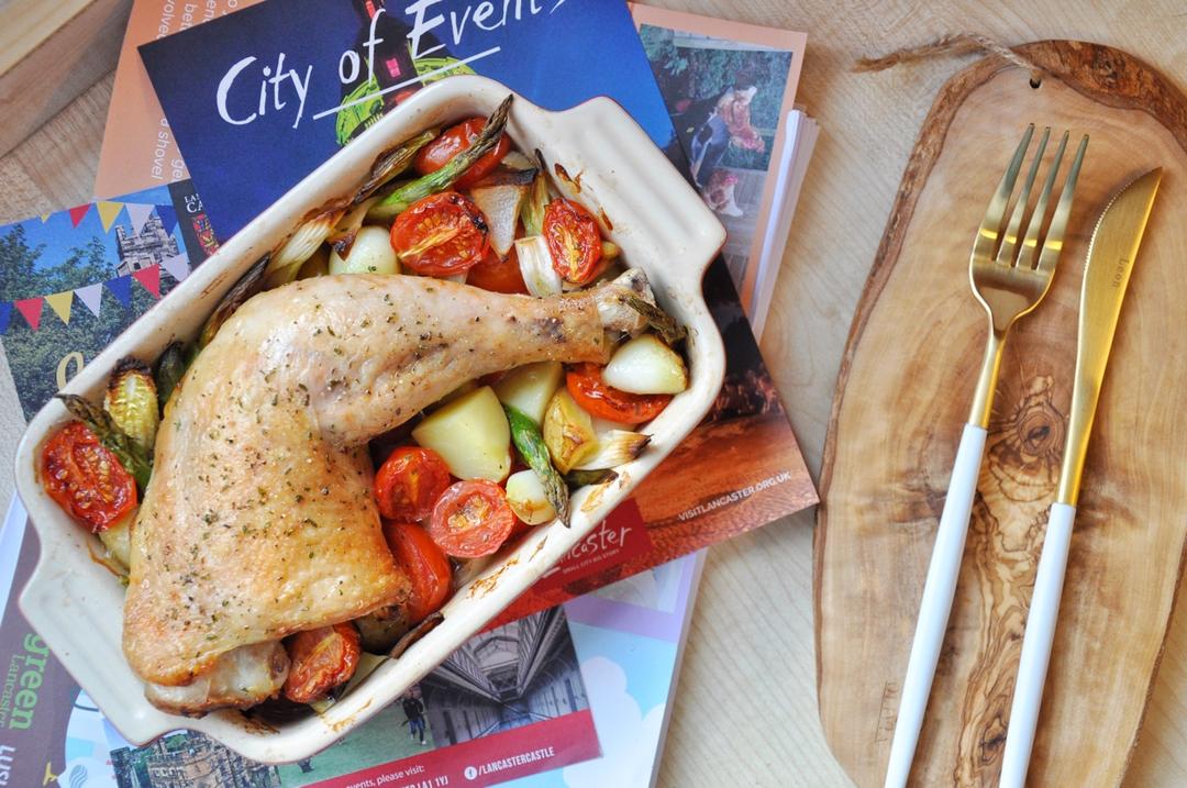 脆皮罗勒烤鸡腿