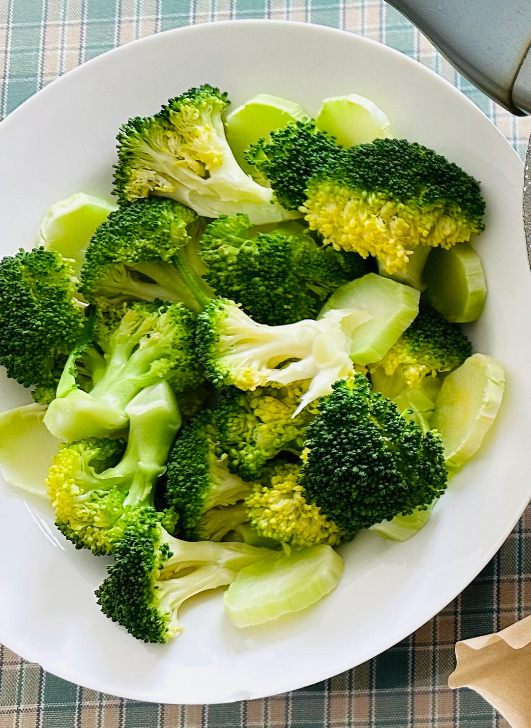 微波炉版 超快速蒸西兰花（2人份）比蒸着吃、煮着吃都好吃，都快！