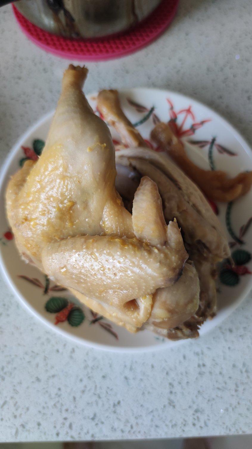 超实用一鸡三吃～手撕鸡（白斩鸡）鸡汤，鸡油时蔬