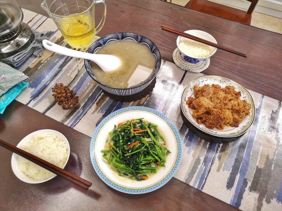 椒丝腐乳炒通菜