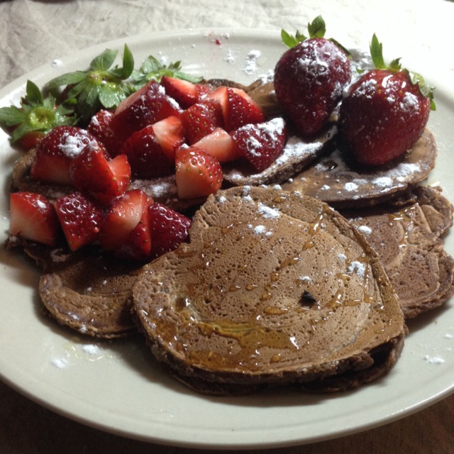 英式蜂蜜草莓松饼Pancake