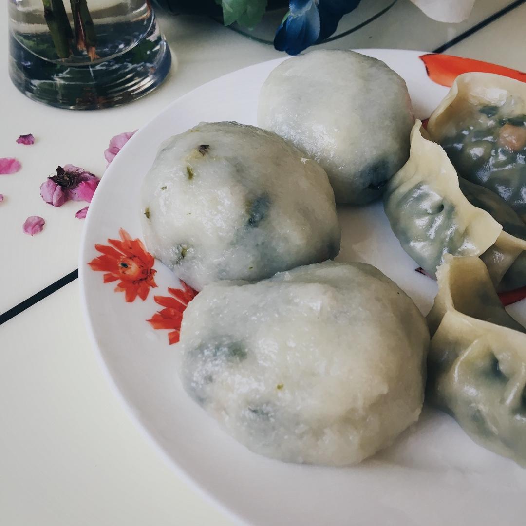 纯素食 | 野菜粑粑 (内附野菜馅做法可用于饺子 包子 馄饨等面食)