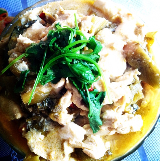 滑嫩酸菜鸡片