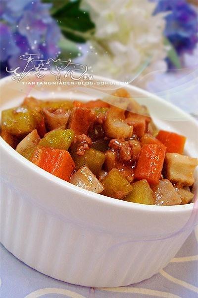 香菇烩蔬丁的做法