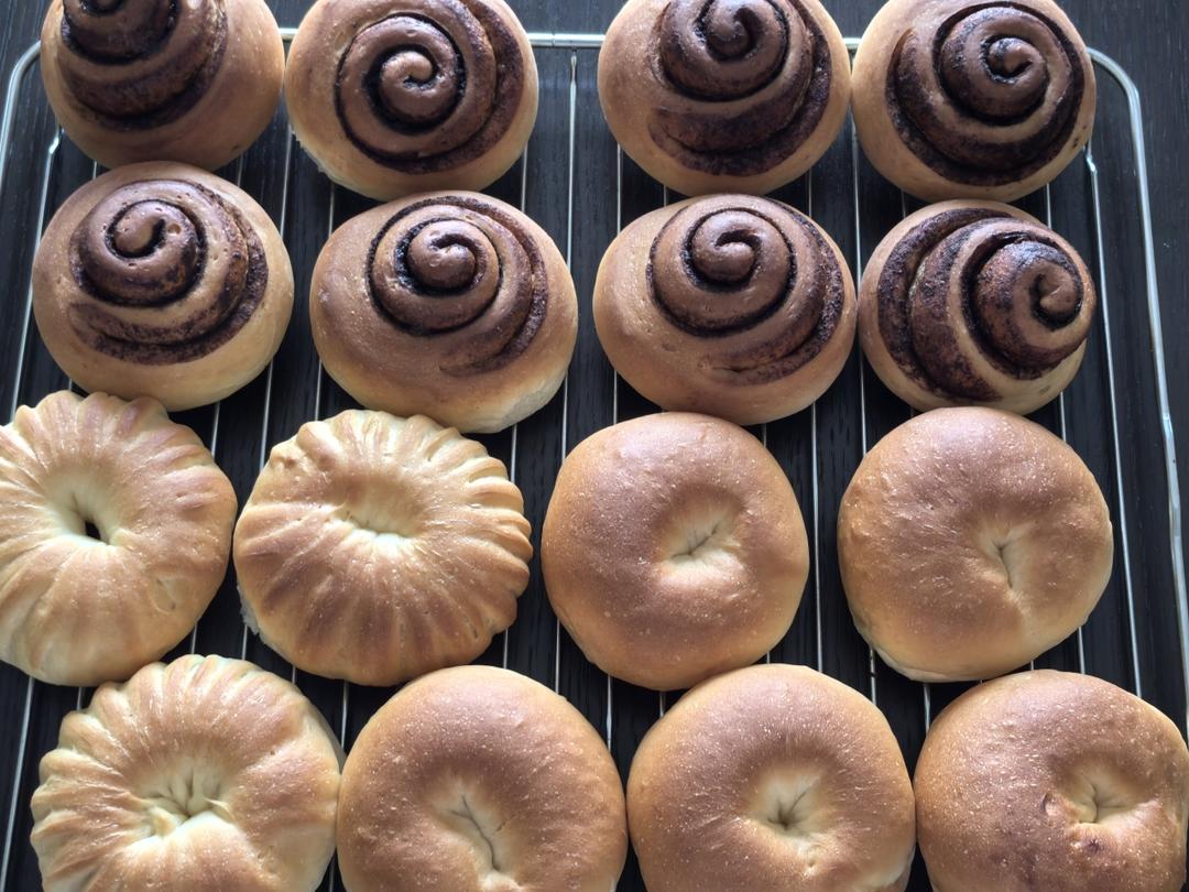 陈皮豆沙面包卷