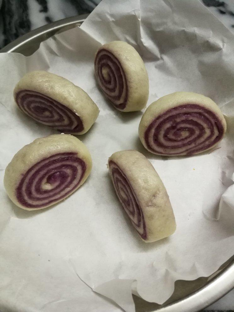 双色紫薯馒头 宝宝辅食食谱