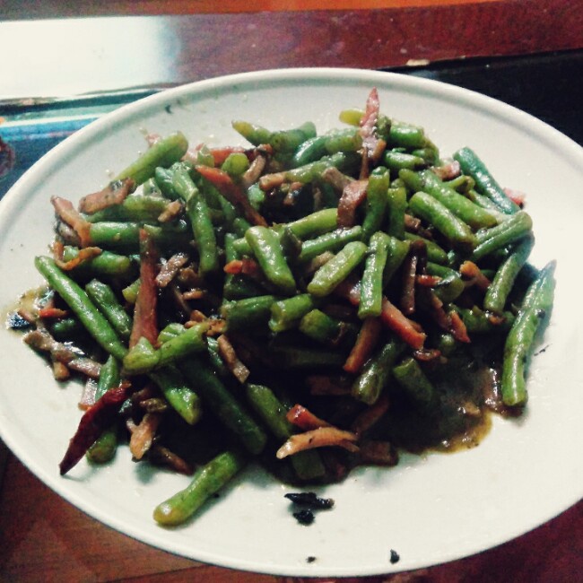 橄榄菜炒四季豆