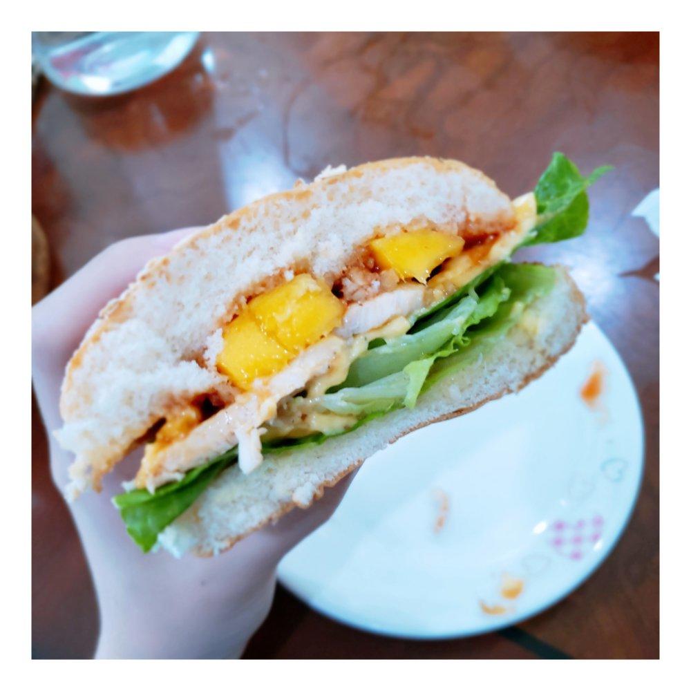 芒果甜辣鸡肉三明治or汉堡随便你【健康一手握】