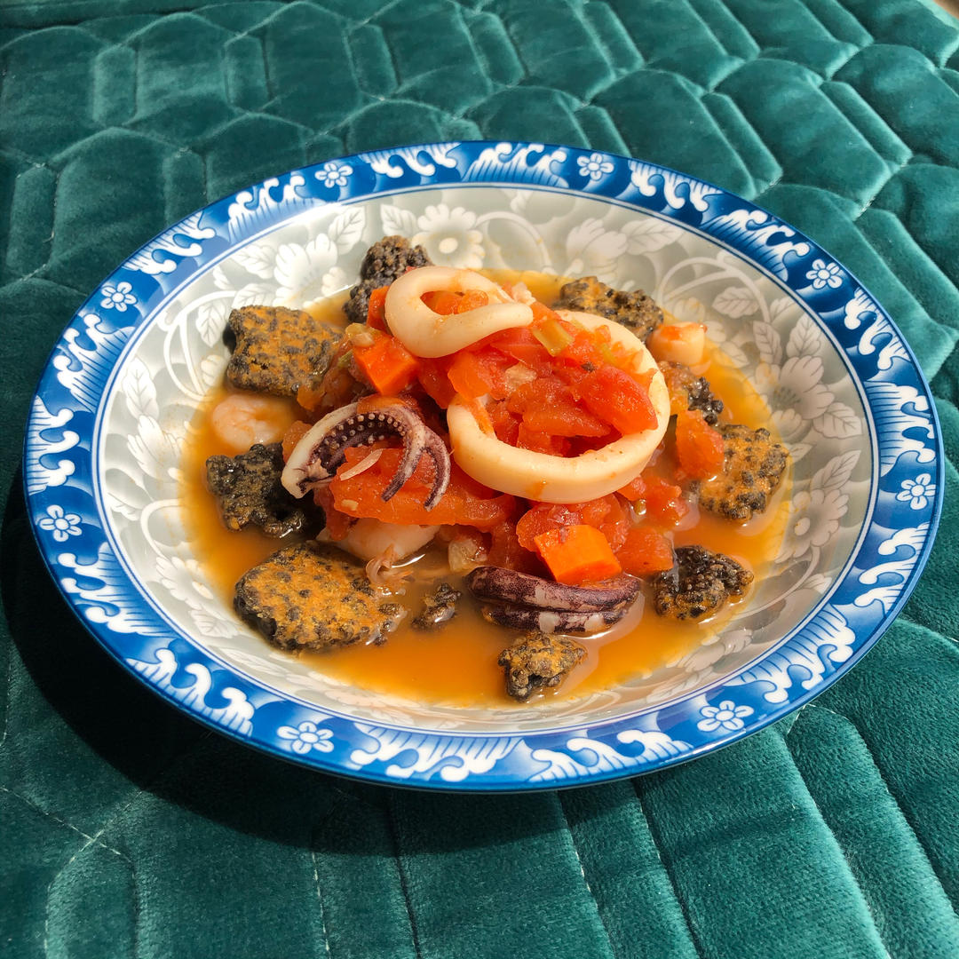 海鲜锅巴-2019年夜饭【曼食慢语】