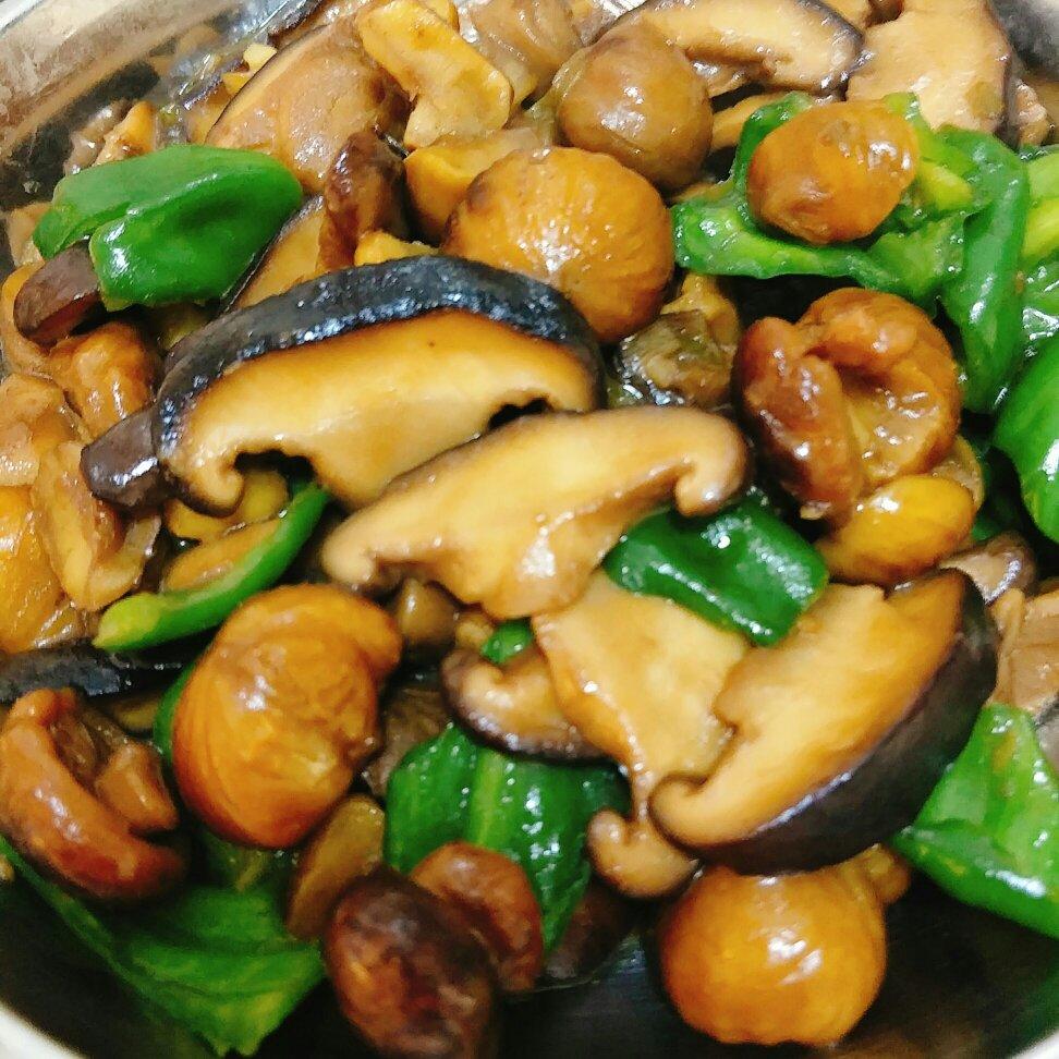 香菇烧栗子