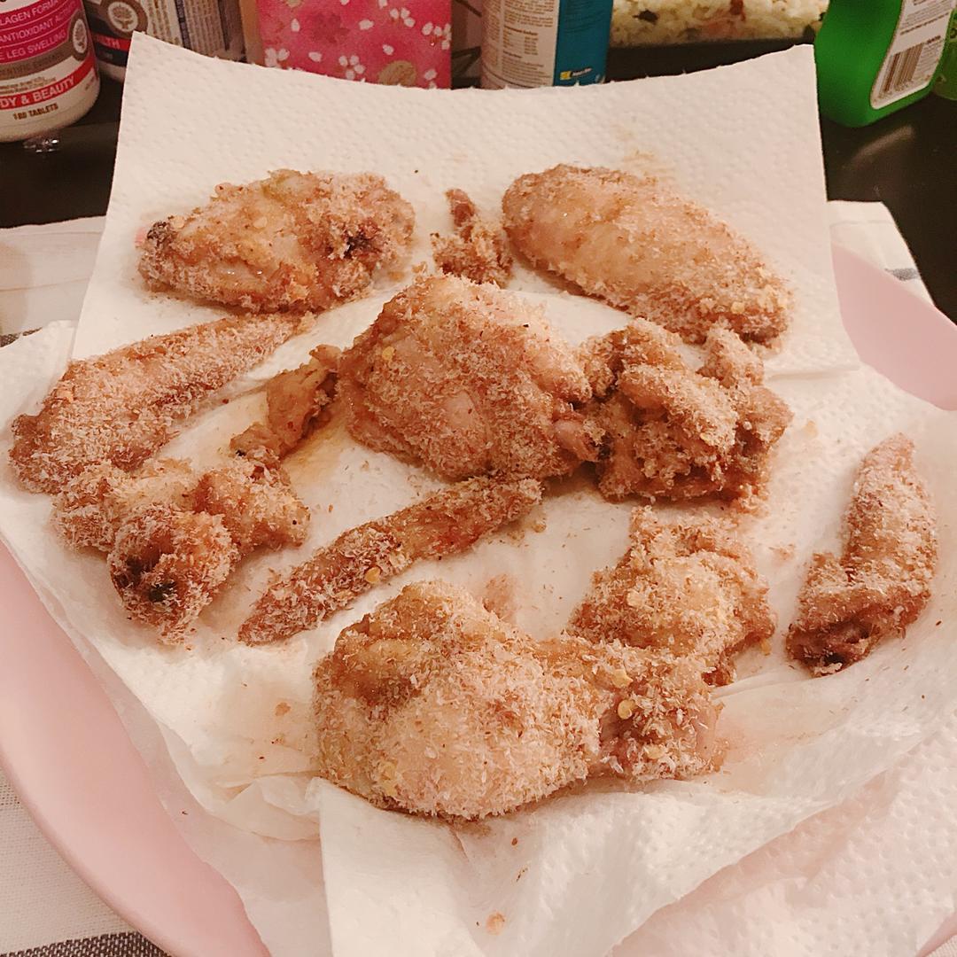 无油炸鸡翅