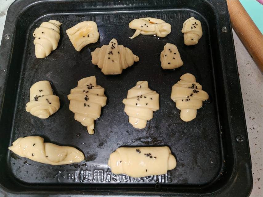 不用黄油🉐️「牛角包」简单版