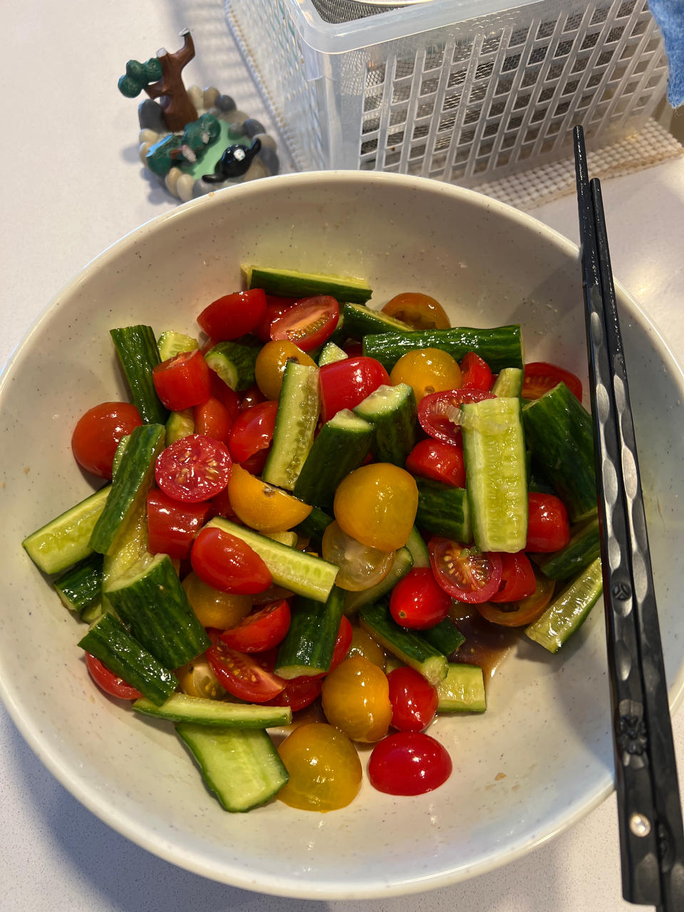 黄瓜拌西红柿