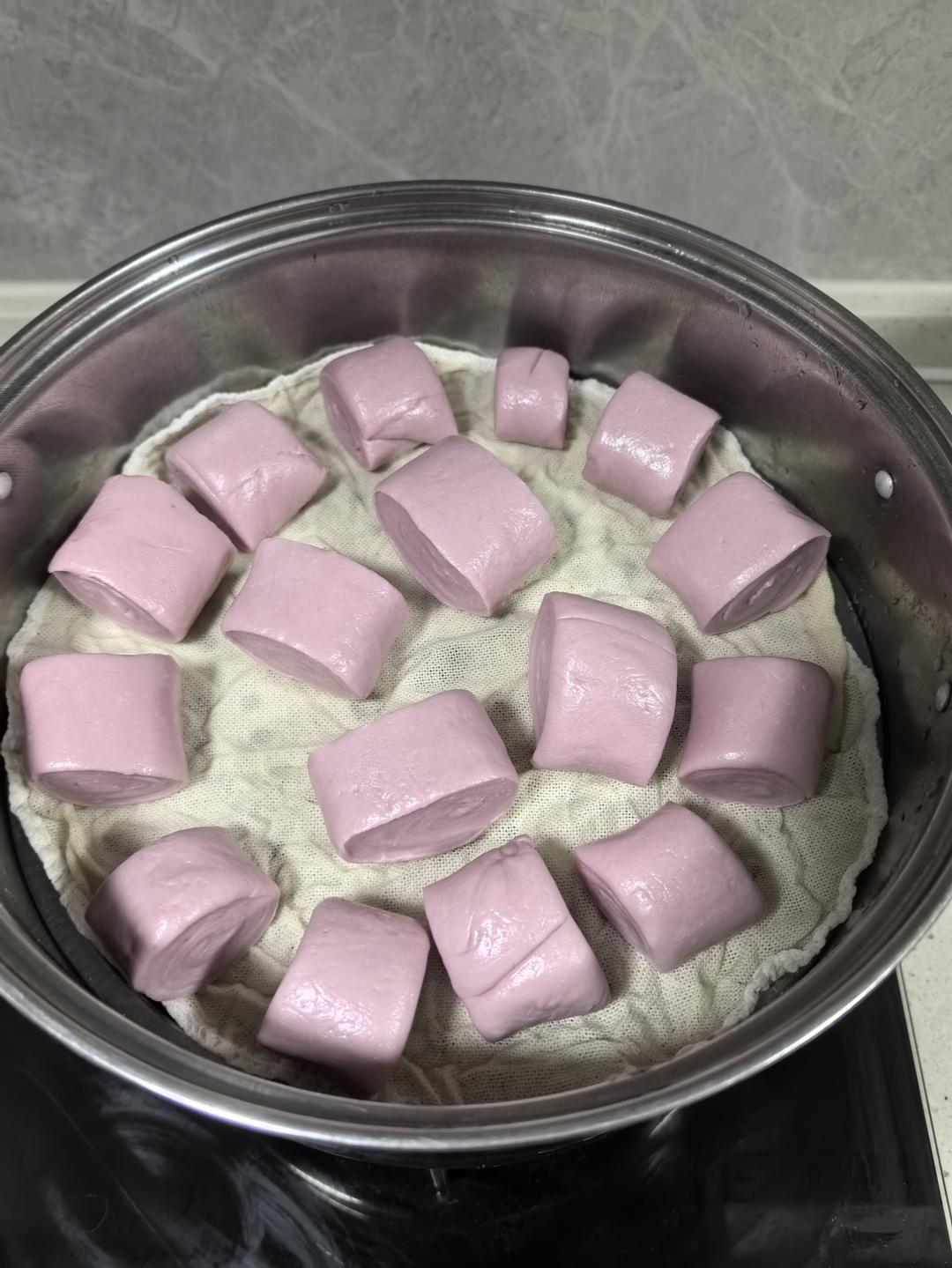 奶香紫薯馒头（一次性发酵）