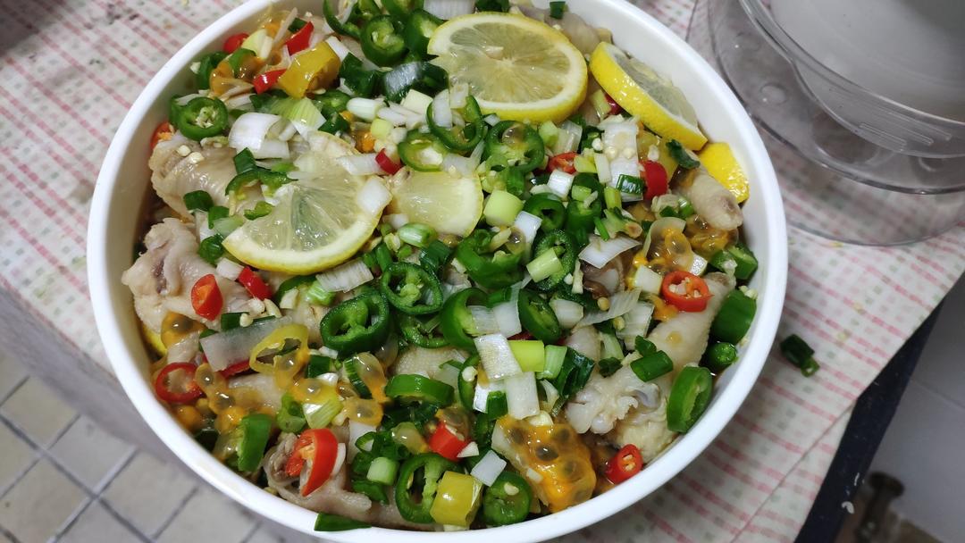 柠檬百香果鸡爪