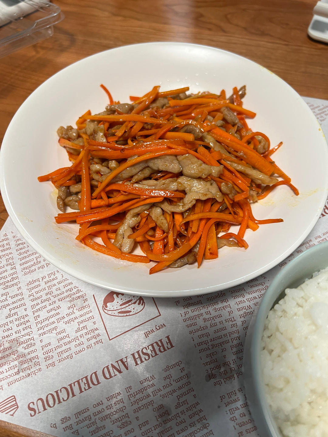 胡萝卜炒肉丝（这样处理，嫩到没朋友）