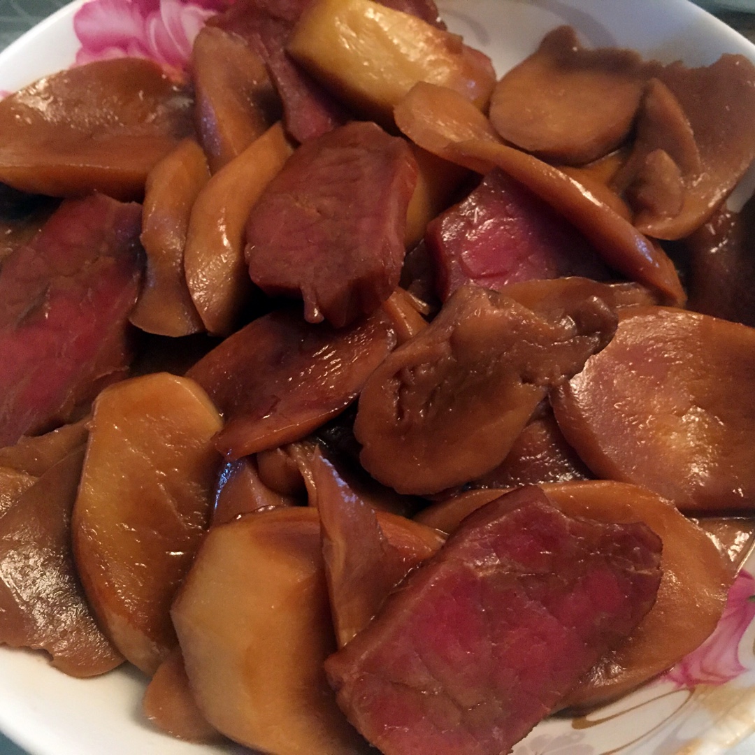 杏鲍菇炒肉片