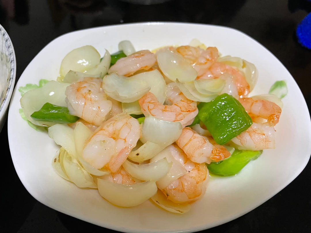 脆，嫩，甜的百合炒虾仁
