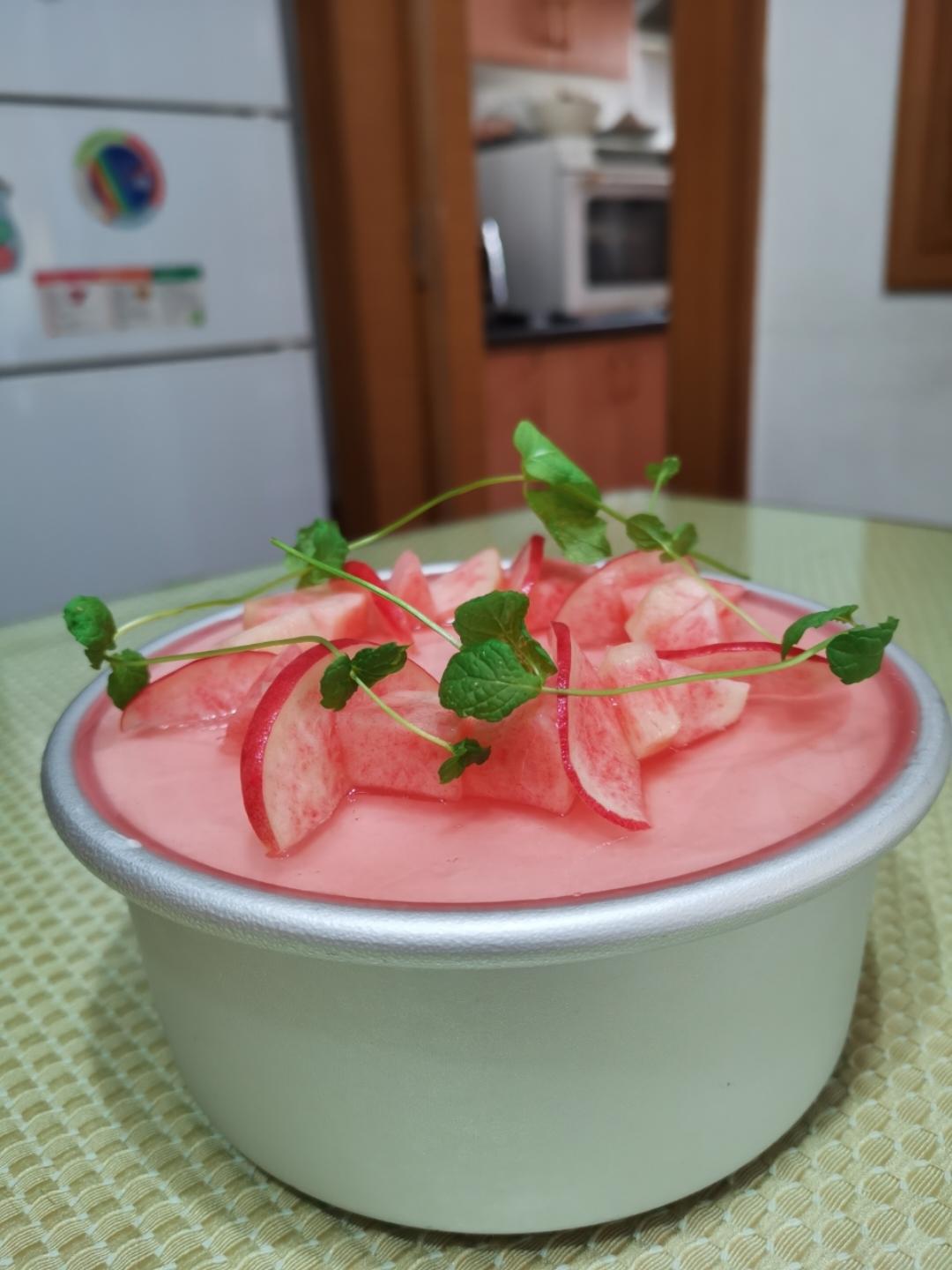 夏恬蜜桃乳酪慕斯蛋糕（6寸）