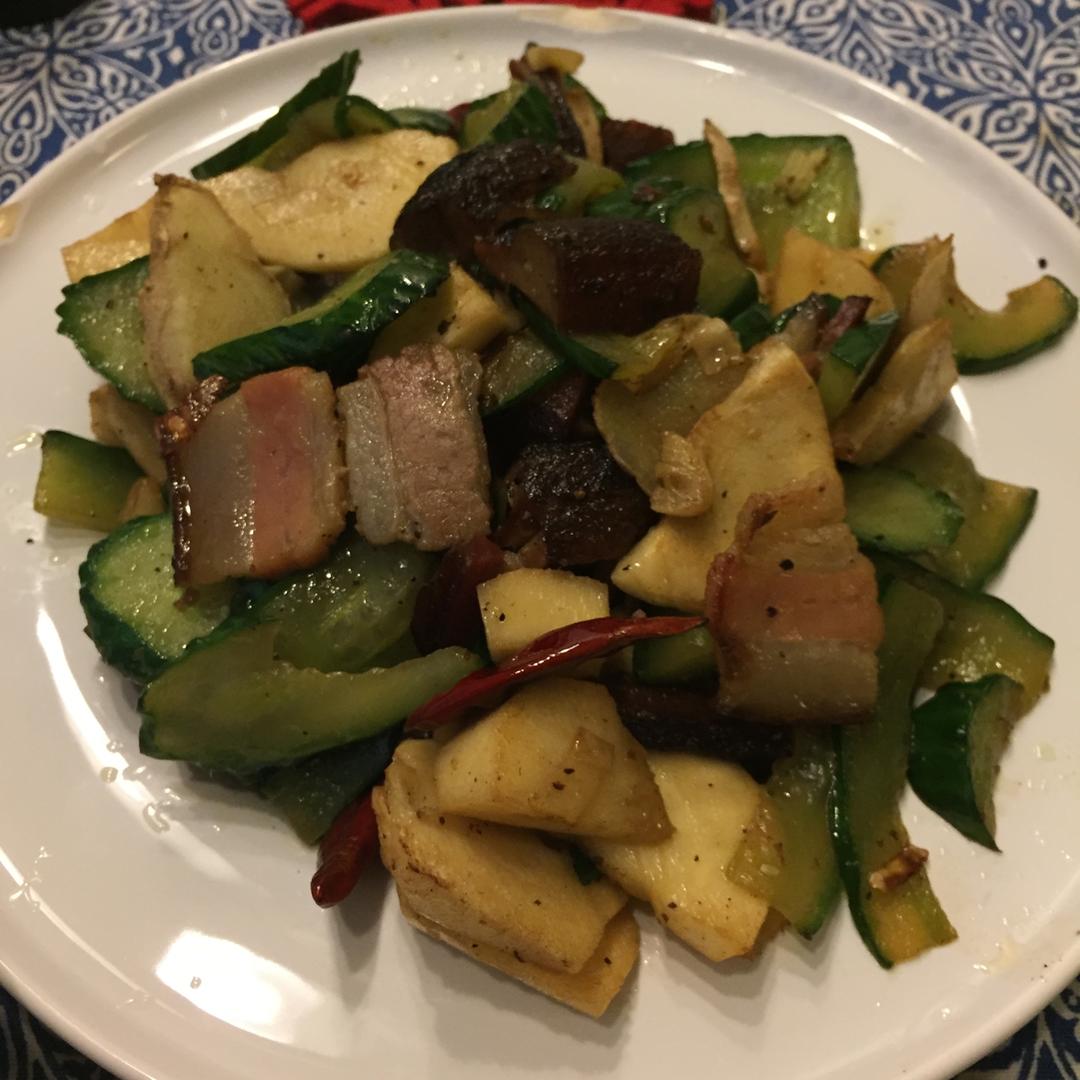 冬笋炒腊肉