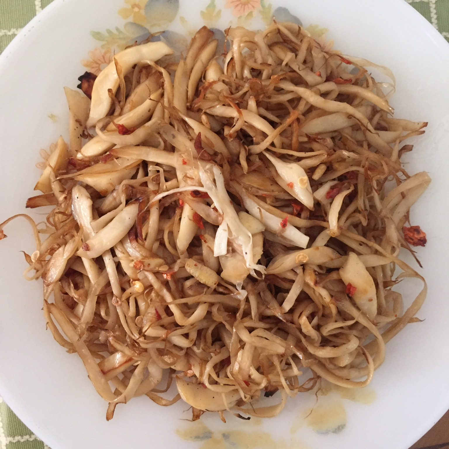 干煸手撕杏鲍菇