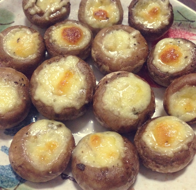 低热量版喷香芝士焗蘑菇