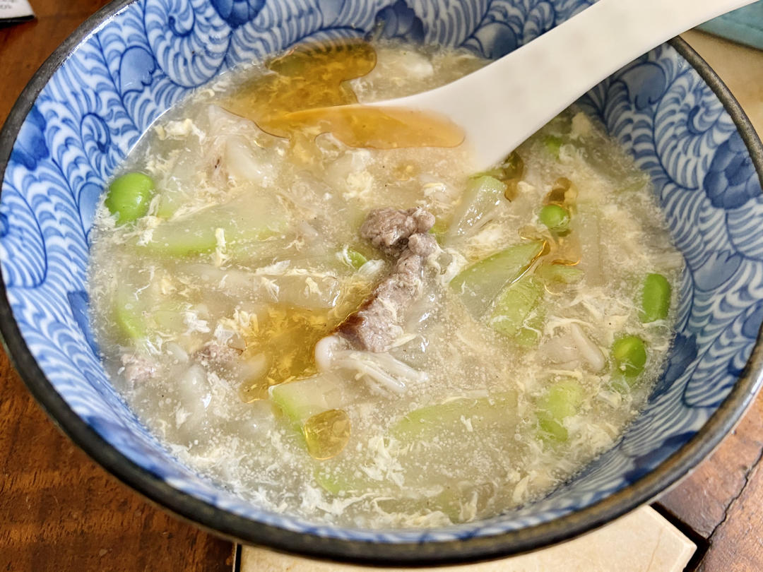 宁波家常菜夜开花豆瓣蛏子羹