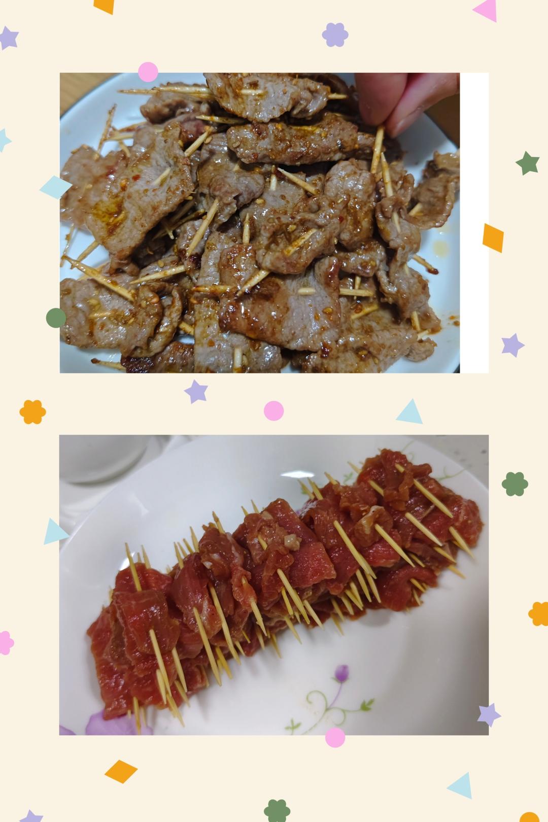 儿童版牙签牛肉，肉质香嫩不柴，一串串超好吃