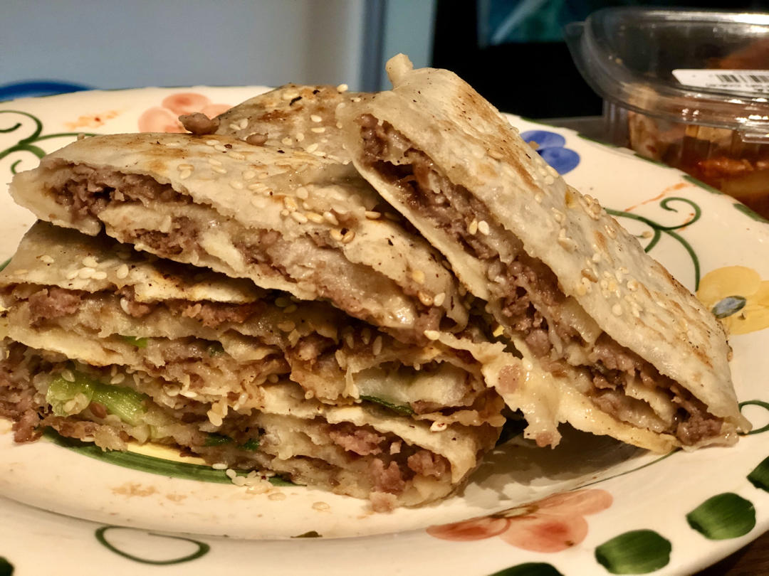 葱香牛肉千层饼