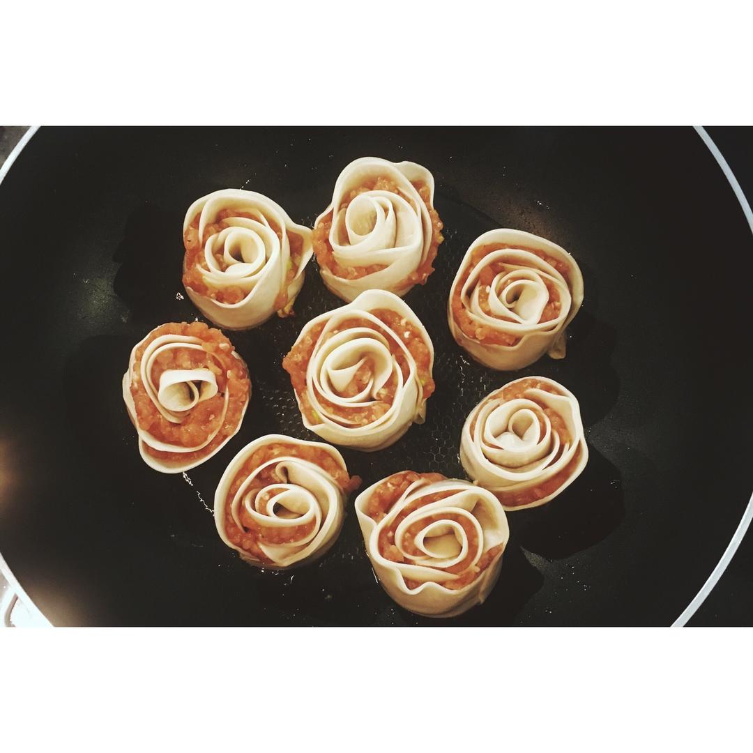 玫瑰花饺子