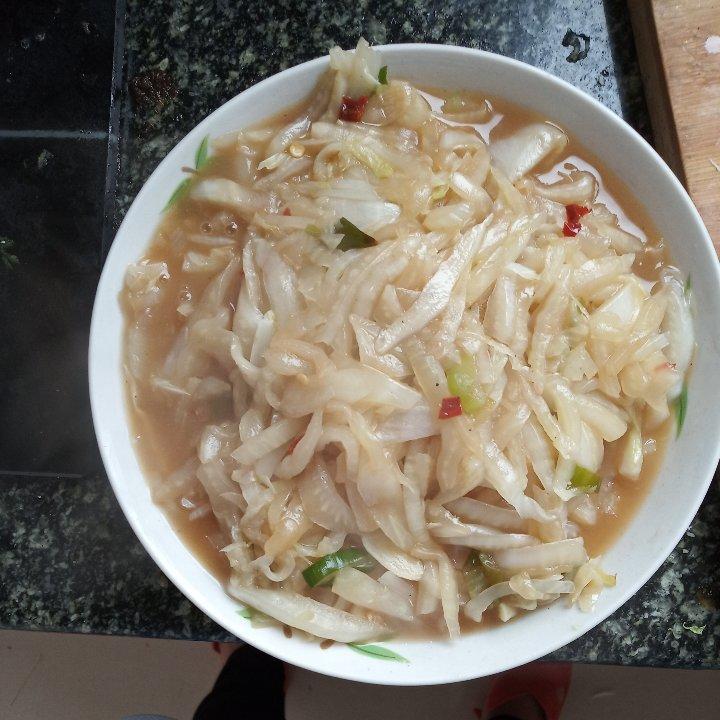 想瘦下来呀做的醋溜白菜