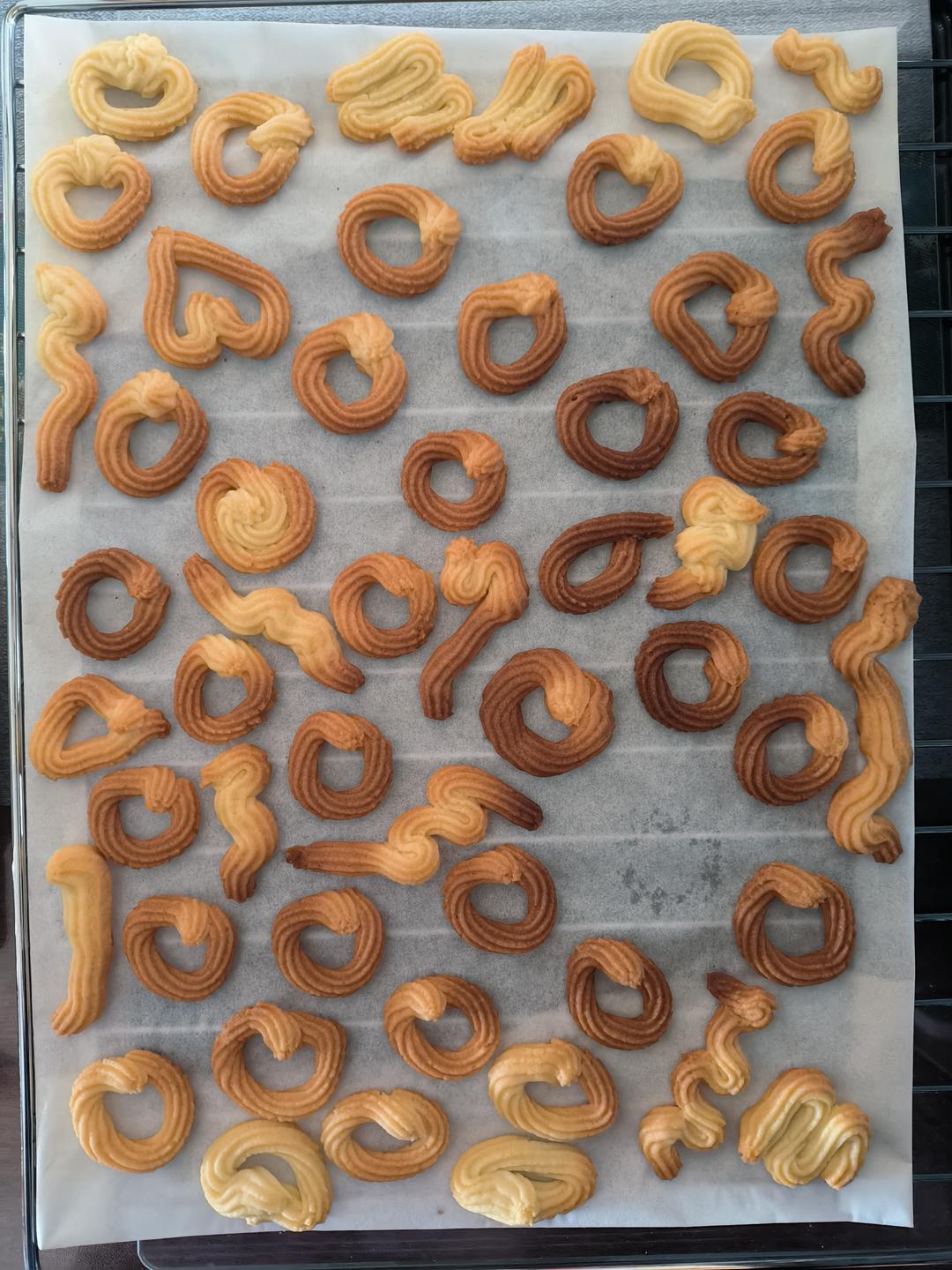 曲奇饼干，完美配方超好挤，酥到不敢碰，一个月还能酥掉渣