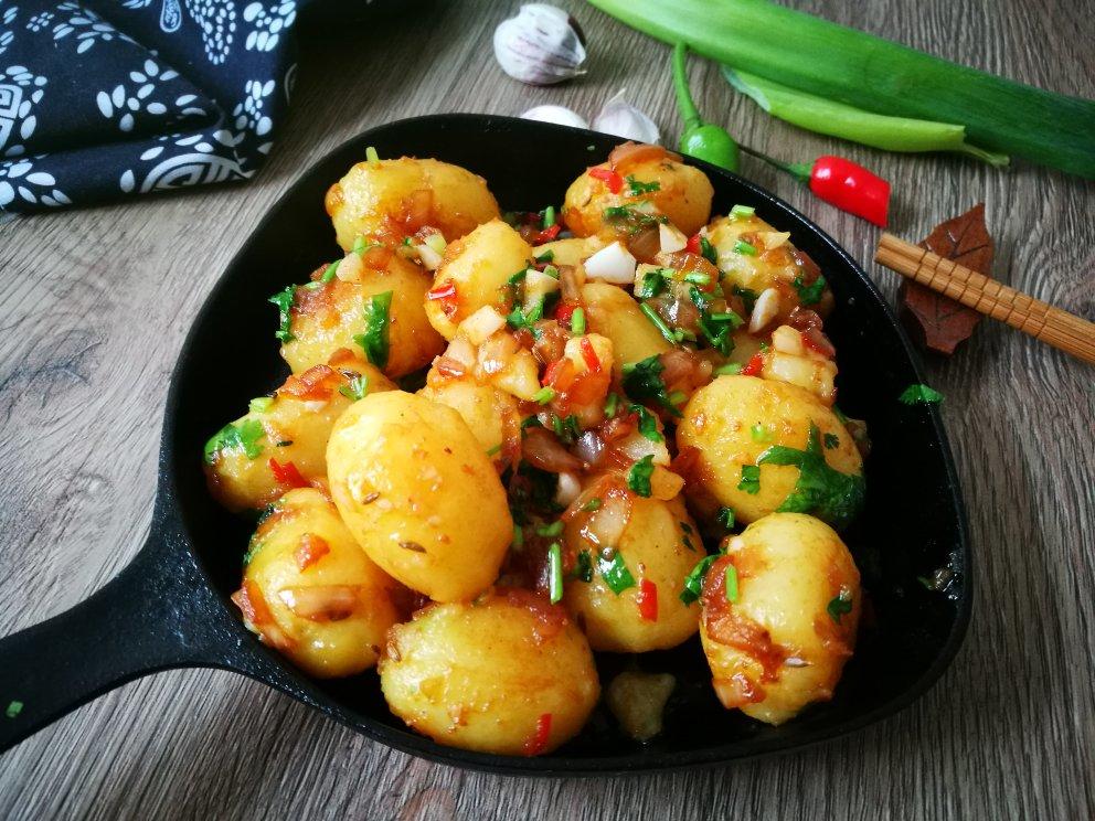 孜然香辣煎小土豆