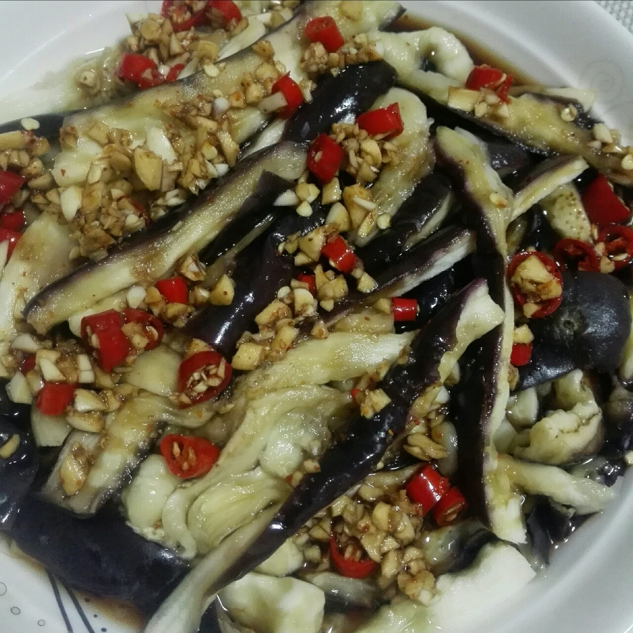 凉拌蒸茄子