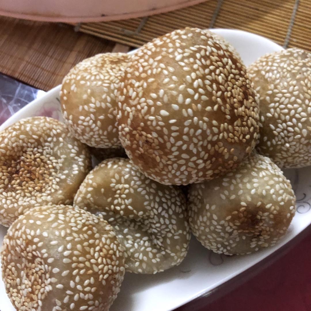 豆沙麻团