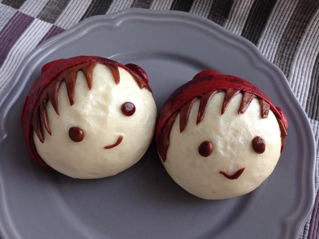 小焕厨房做的跟章婷老师学做娃娃馒头2018年3月24日