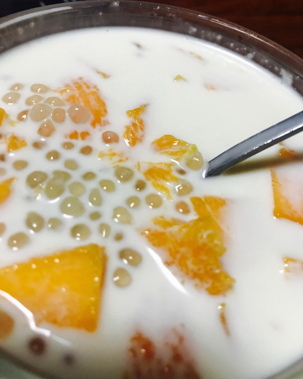 椰浆芒果西米露