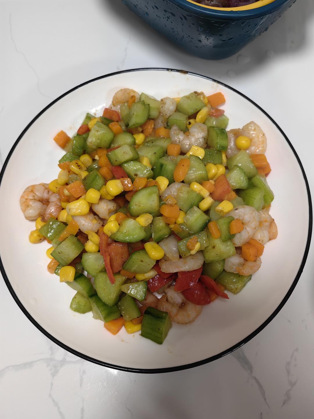简单营养的玉米🌽虾仁🍤