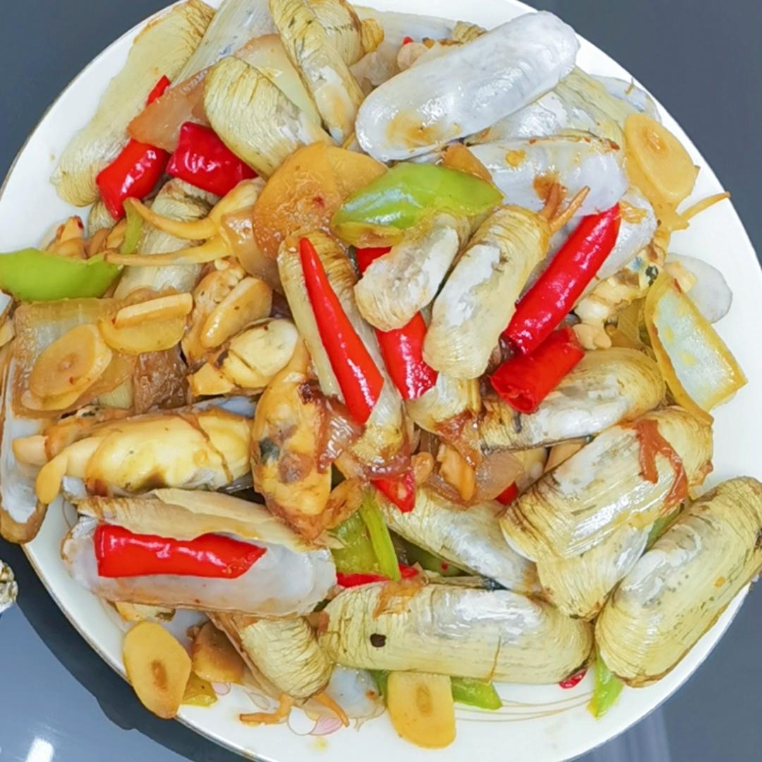 爆炒蛏子