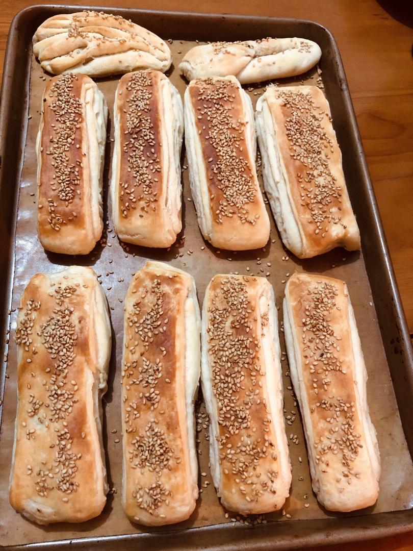 椒盐千层饼（烤箱版）一次发酵 外酥里嫩