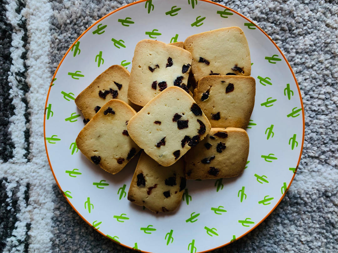 蔓越莓曲奇饼干 最最最简单的黄油饼干