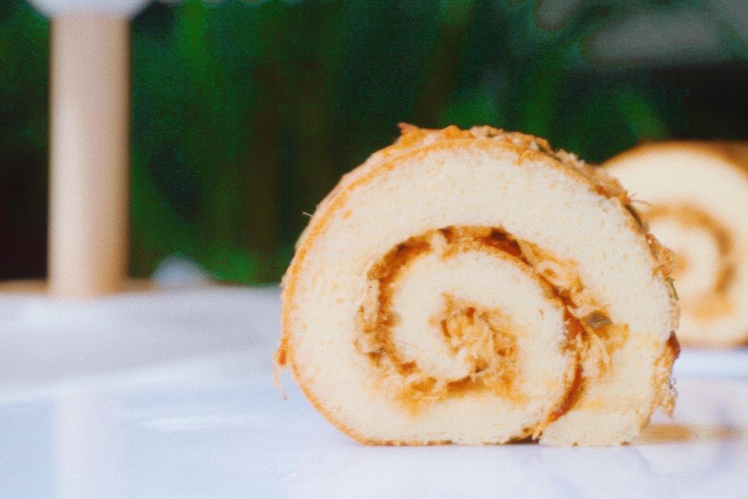 ⭕️香葱肉松蛋糕卷｜咸香美味｜细腻松软的做法