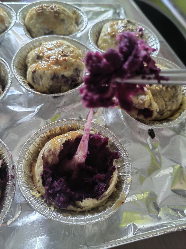 紫薯芝士饼的做法