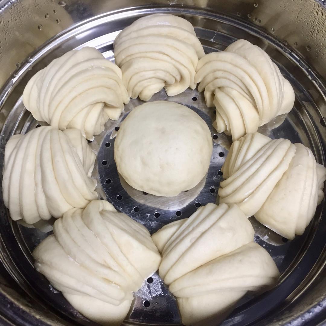 造型漂亮做法超简单的，花卷馒头