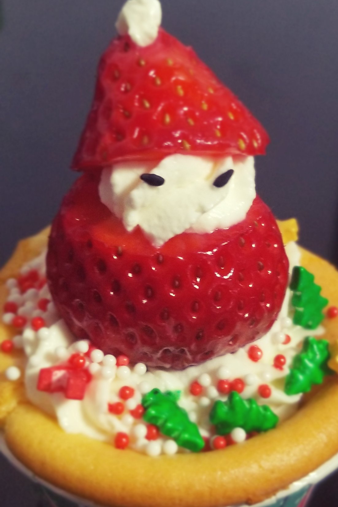圣诞老人杯子蛋糕🍓草莓雪人蛋糕