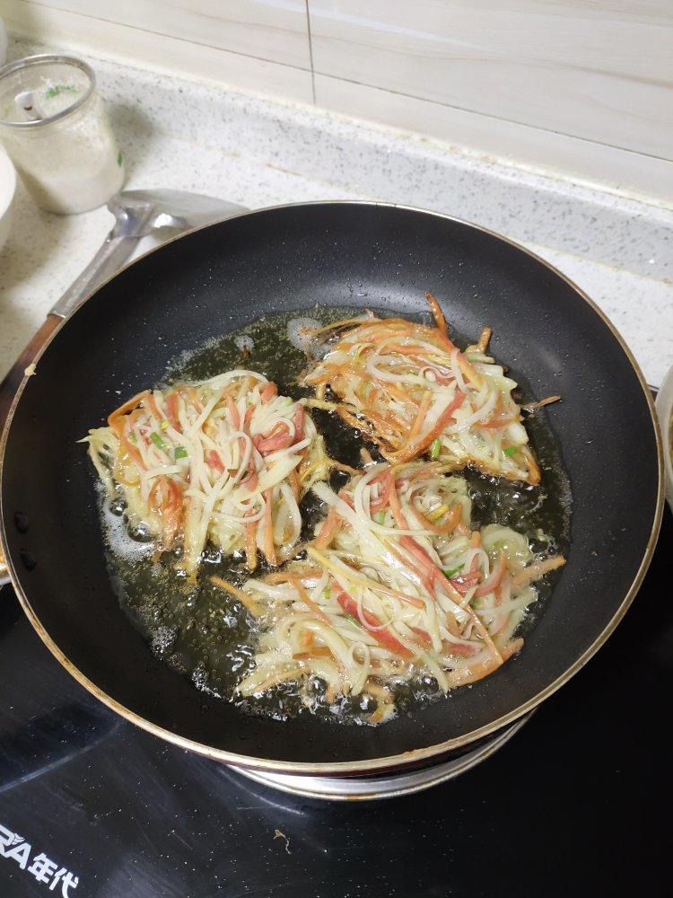 土豆胡萝卜丝饼