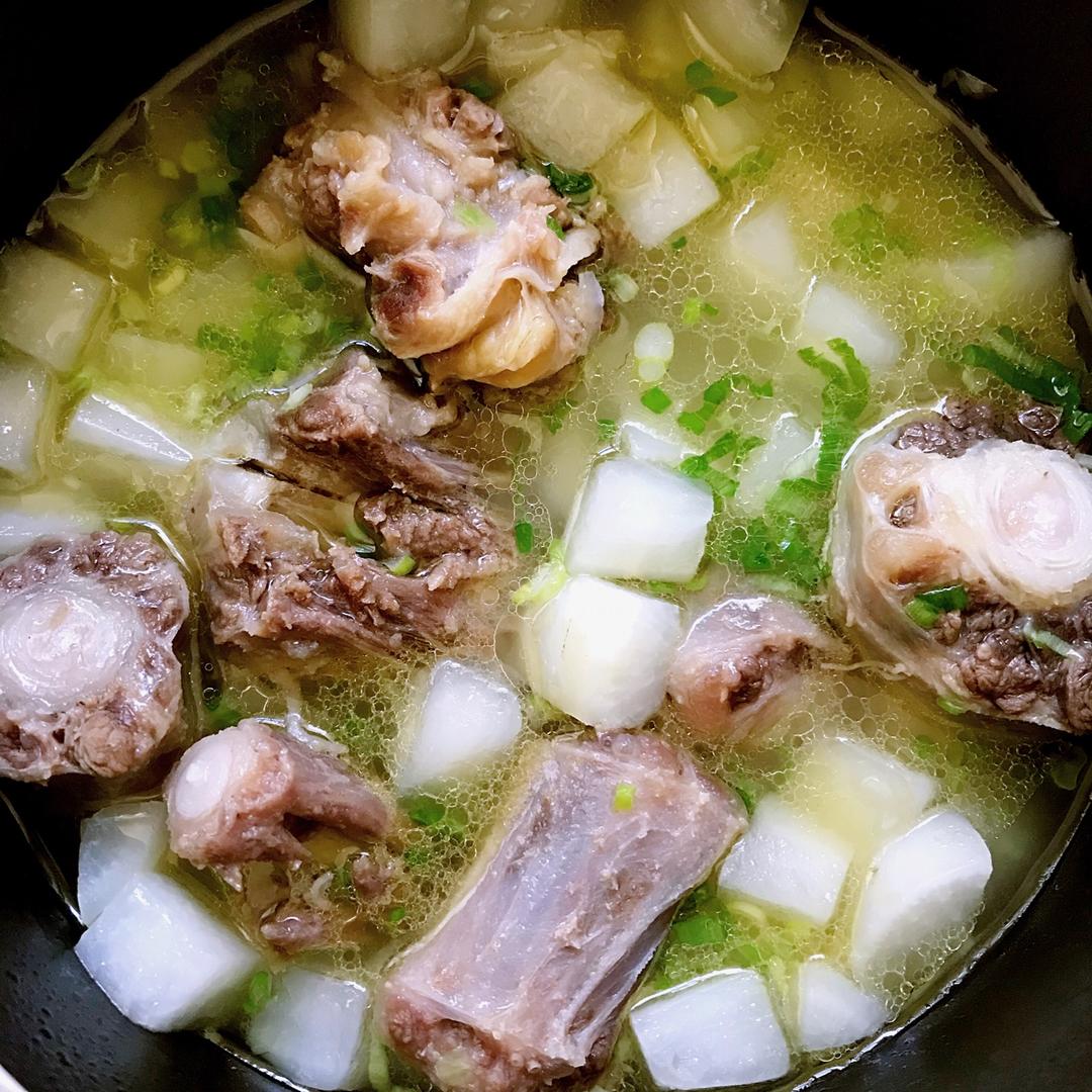 【牛尾炖白萝卜汤图片】萧萧黄叶_下厨房