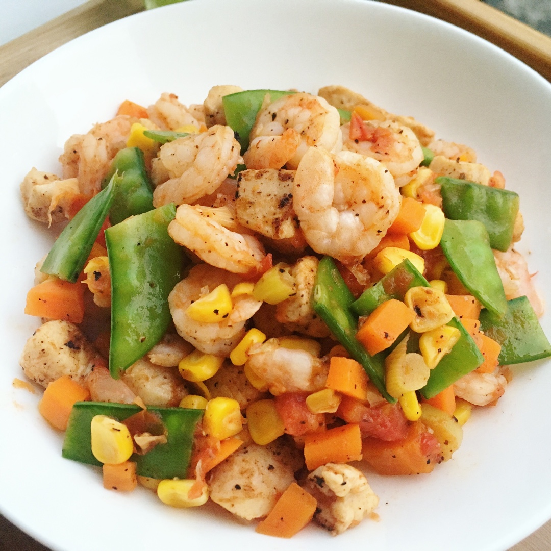 减肥餐之低脂蔬菜粒