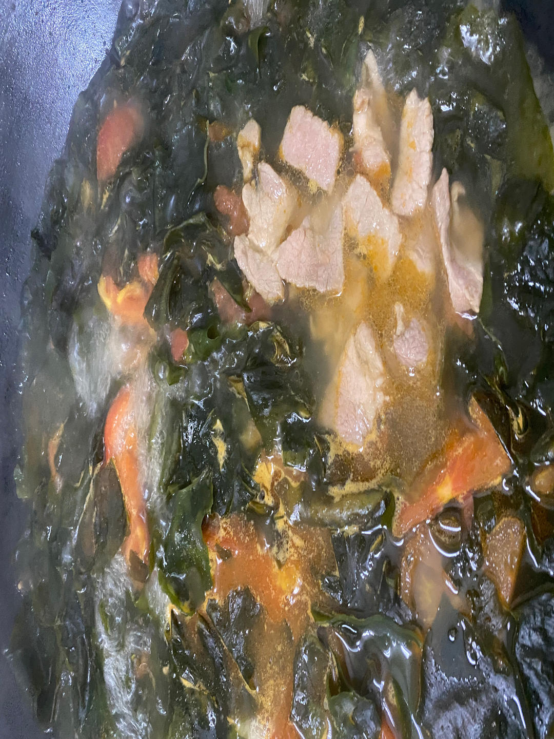 番茄裙带汤