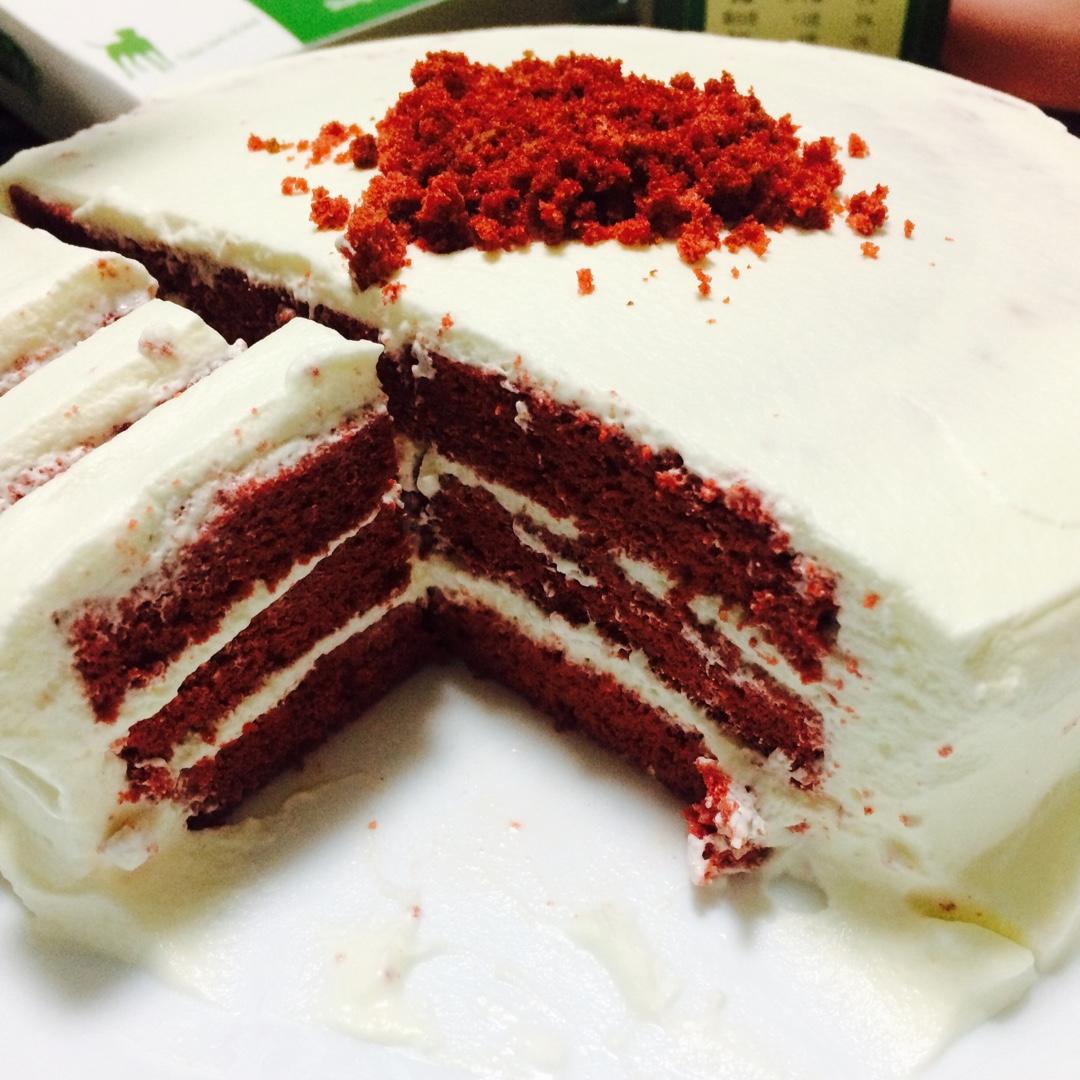 暖心红丝绒蛋糕［6寸绵软戚风版 ］